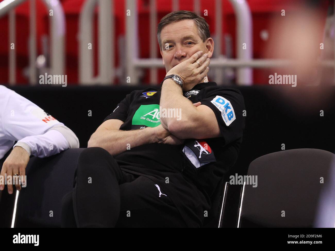 Primo: 05.11.2020 Pallamano: EHF Euro Qualification Germania. - Bosnia-Erzegovina DHB allenatore federale Alfred Gislason, | utilizzo in tutto il mondo Foto Stock