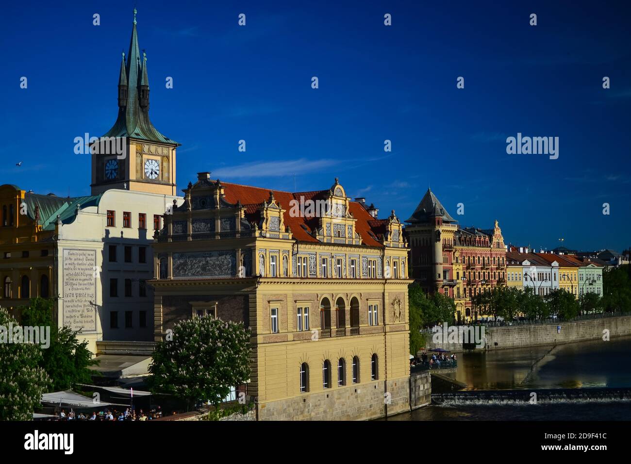 Primo piano del Museo Bedrich Smetana di Praga, Czechia Foto Stock