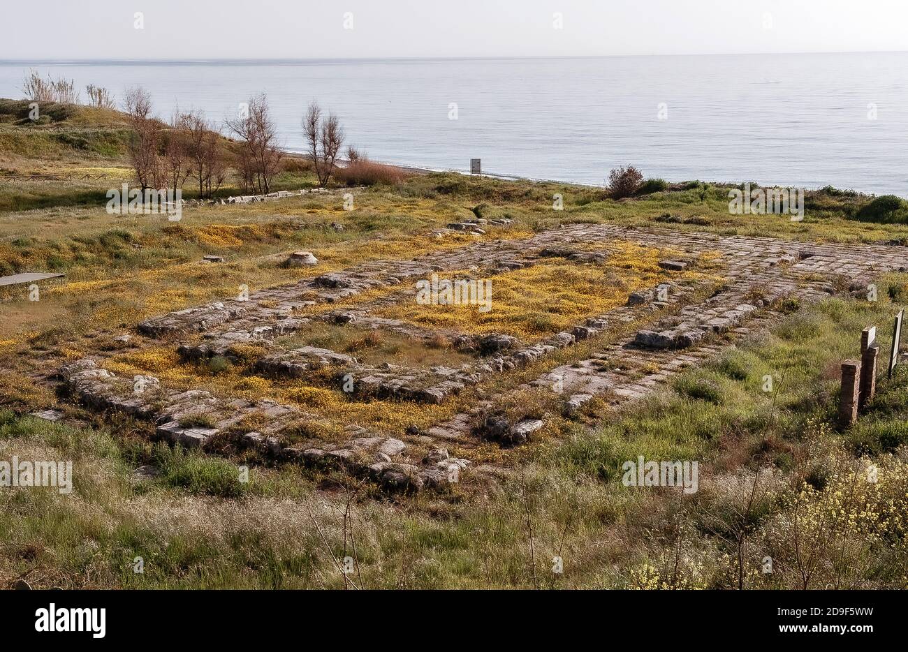 Italia Calabria Monasterace - resti archeologici dell'antica Kaulon Foto Stock