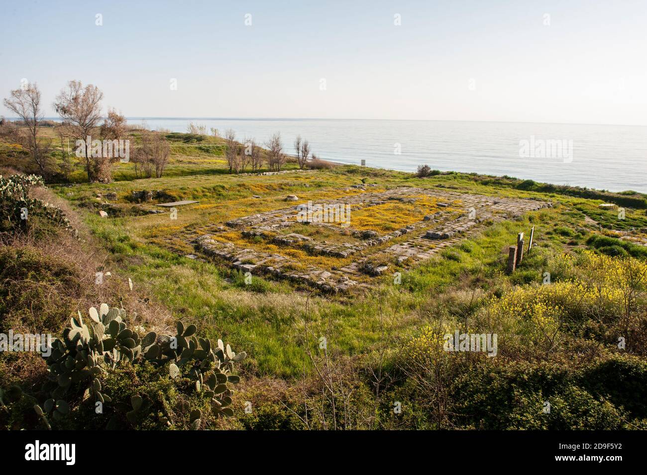 Italia Calabria Monasterace - resti archeologici dell'antica Kaulon Foto Stock