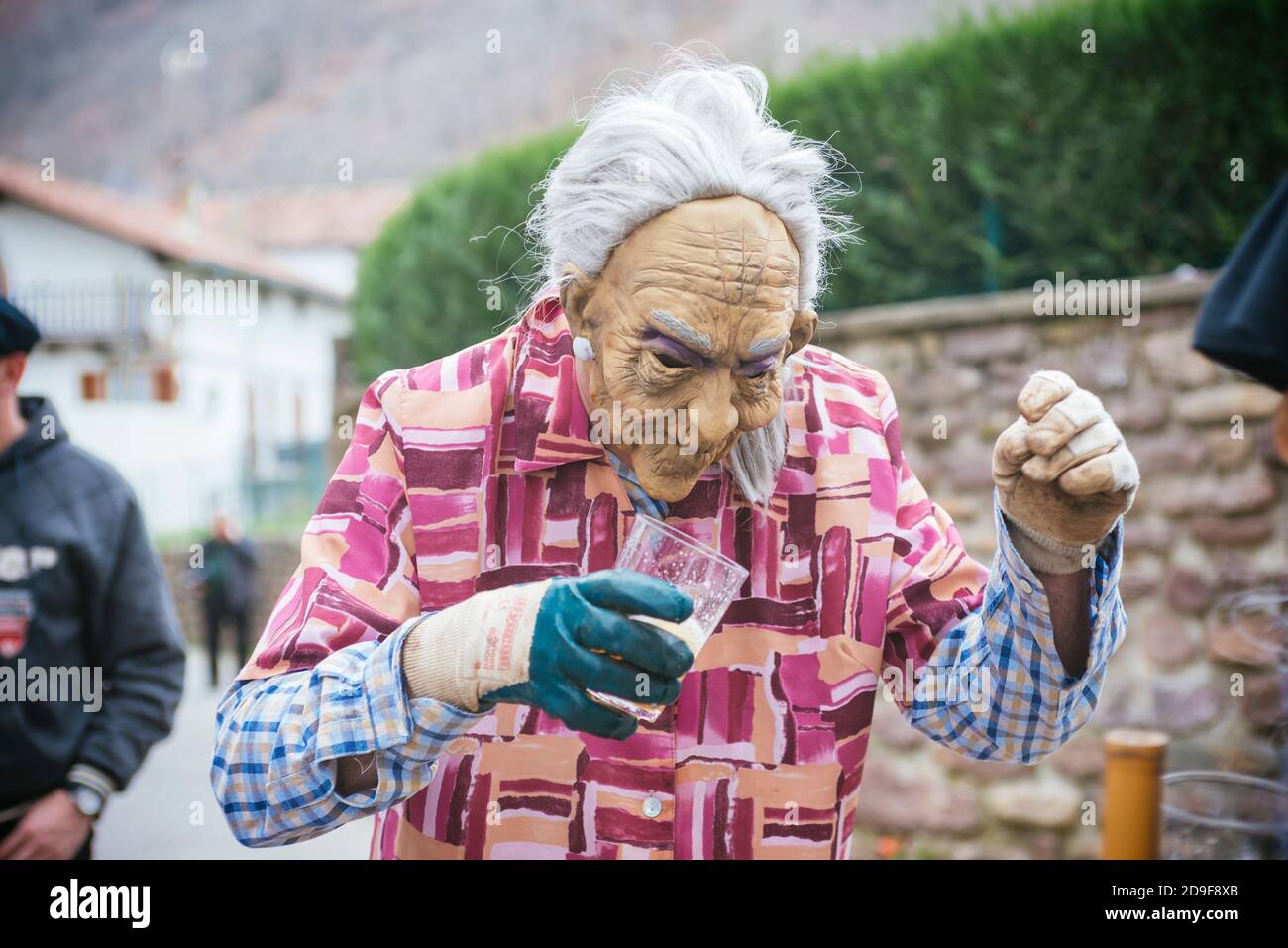 Personaggi di Carnevale. Ituren - Zubieta. Navarra. Spagna. Europa Foto Stock