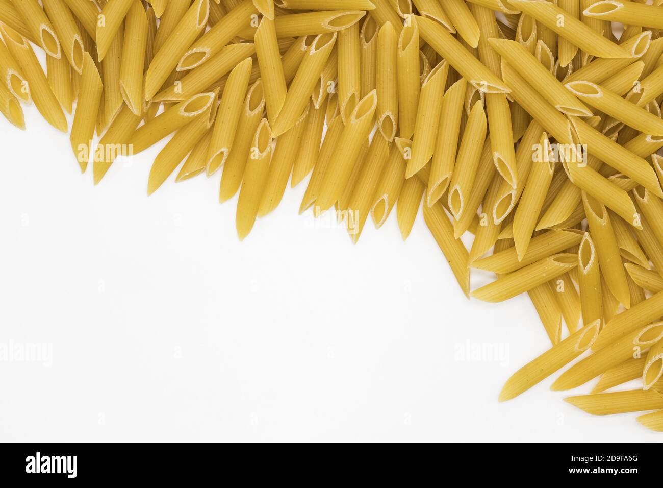 Penne pasta di fondo. Cibi sani e dettagli per un ristorante Foto Stock