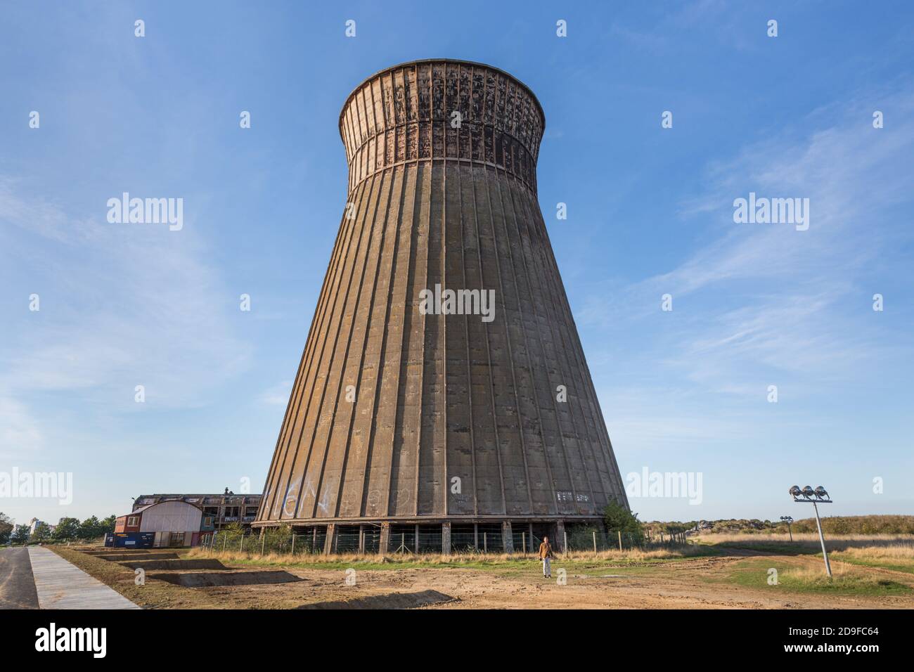 Torre di raffreddamento Caen Foto Stock