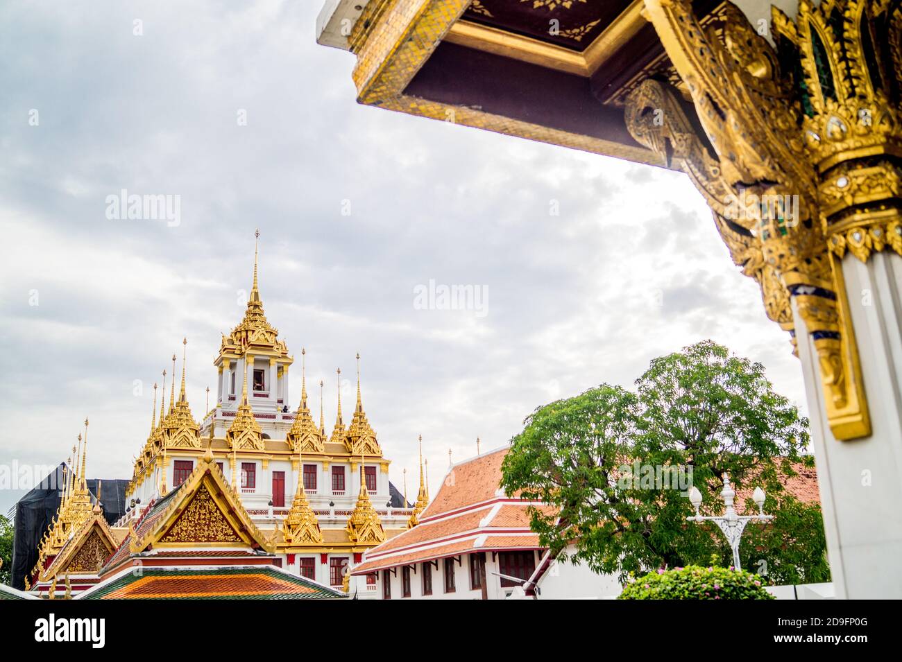 tempio tailandese a bangkok thailandia Foto Stock