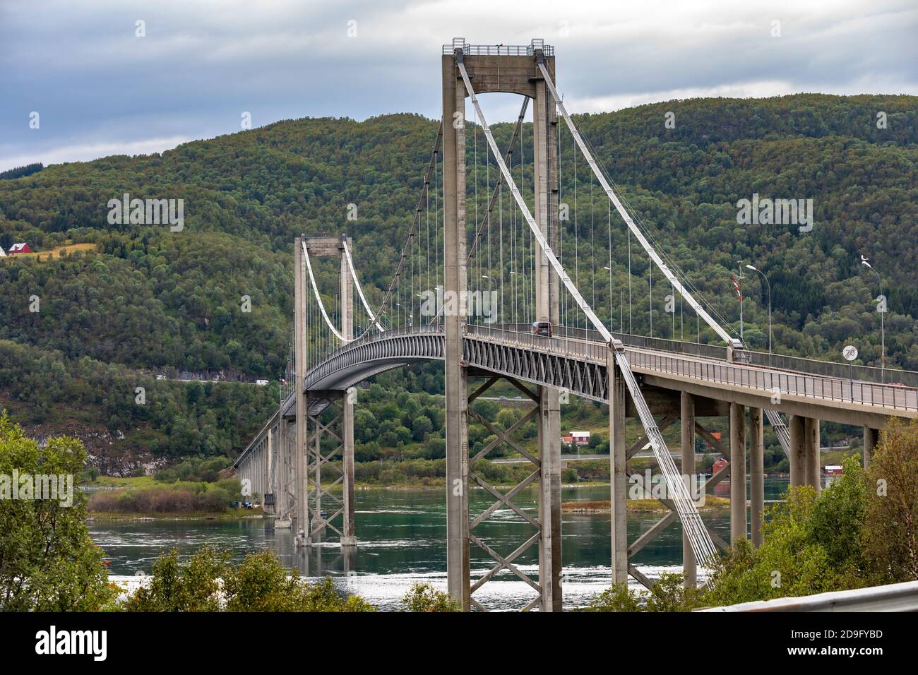 Ponte di Tjeldsund, Norvegia Foto Stock
