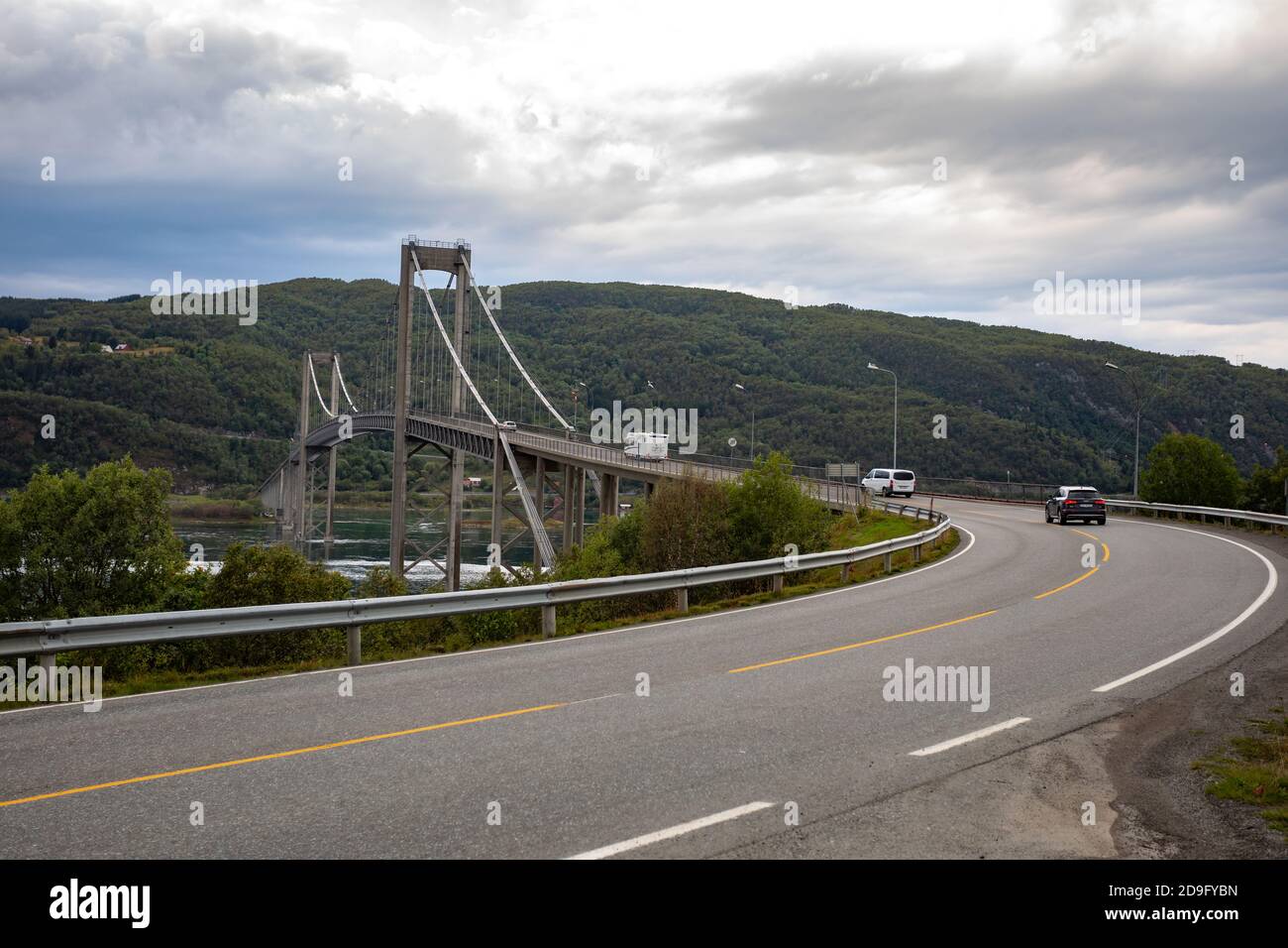 Ponte di Tjeldsund, Norvegia Foto Stock