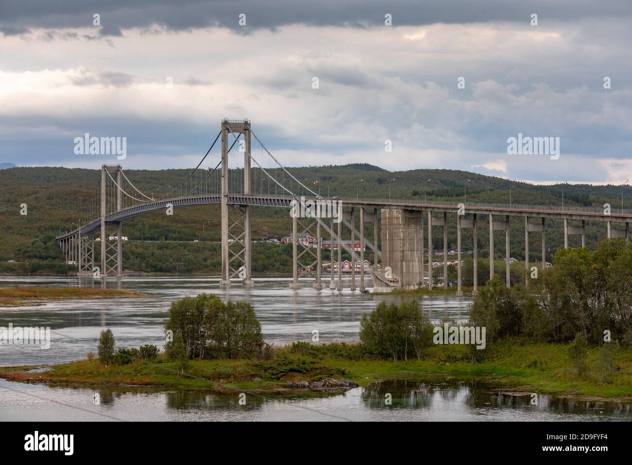 Ponte di Tjeldsund, Norvegia Foto Stock