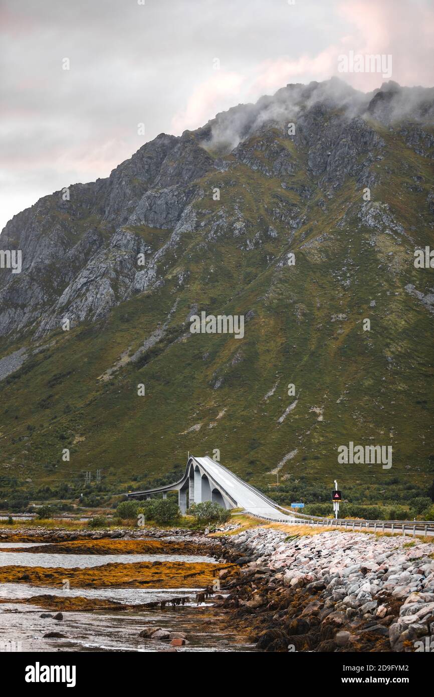 Gissoystraumen ponte, Norvegia Foto Stock