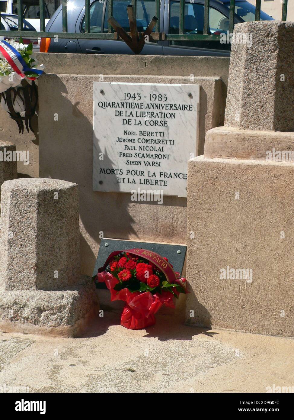Bonifacio, Corsica, Francia. Il cimitero monumentale Foto Stock