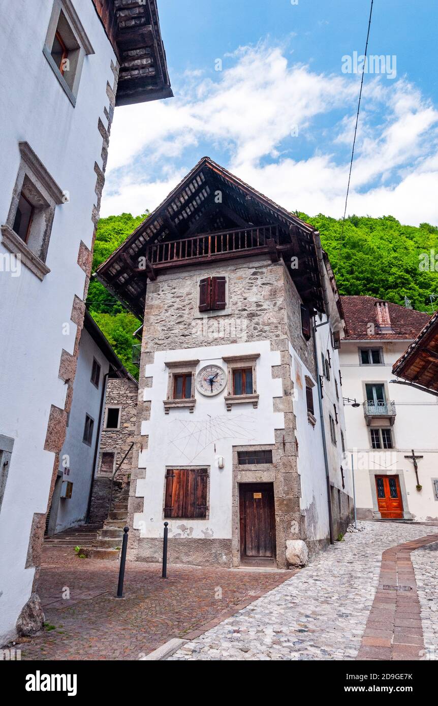 Pesariis, Friuli-Venezia Giulia, Italia Foto Stock