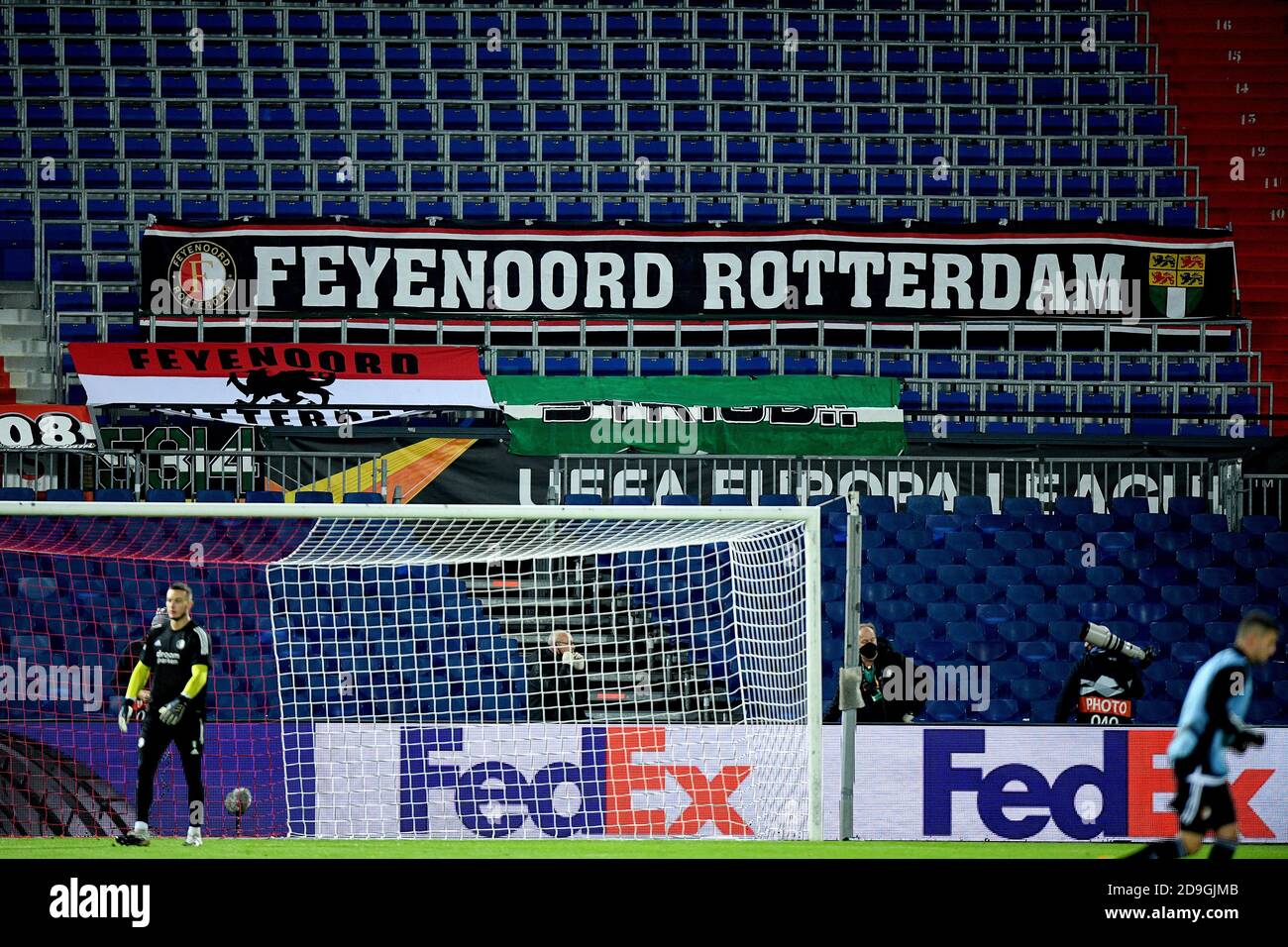 ROTTERDAM, PAESI BASSI - NOVEMBRE 05: Feyenoord Rotterdam durante la partita UEFA Europa League tra Feyenoord e CSKA Moskva il 05 novembre 2020 a Rotterdam, Paesi Bassi (Foto di Yannick Verhoeven/Orange Pictures) Foto Stock