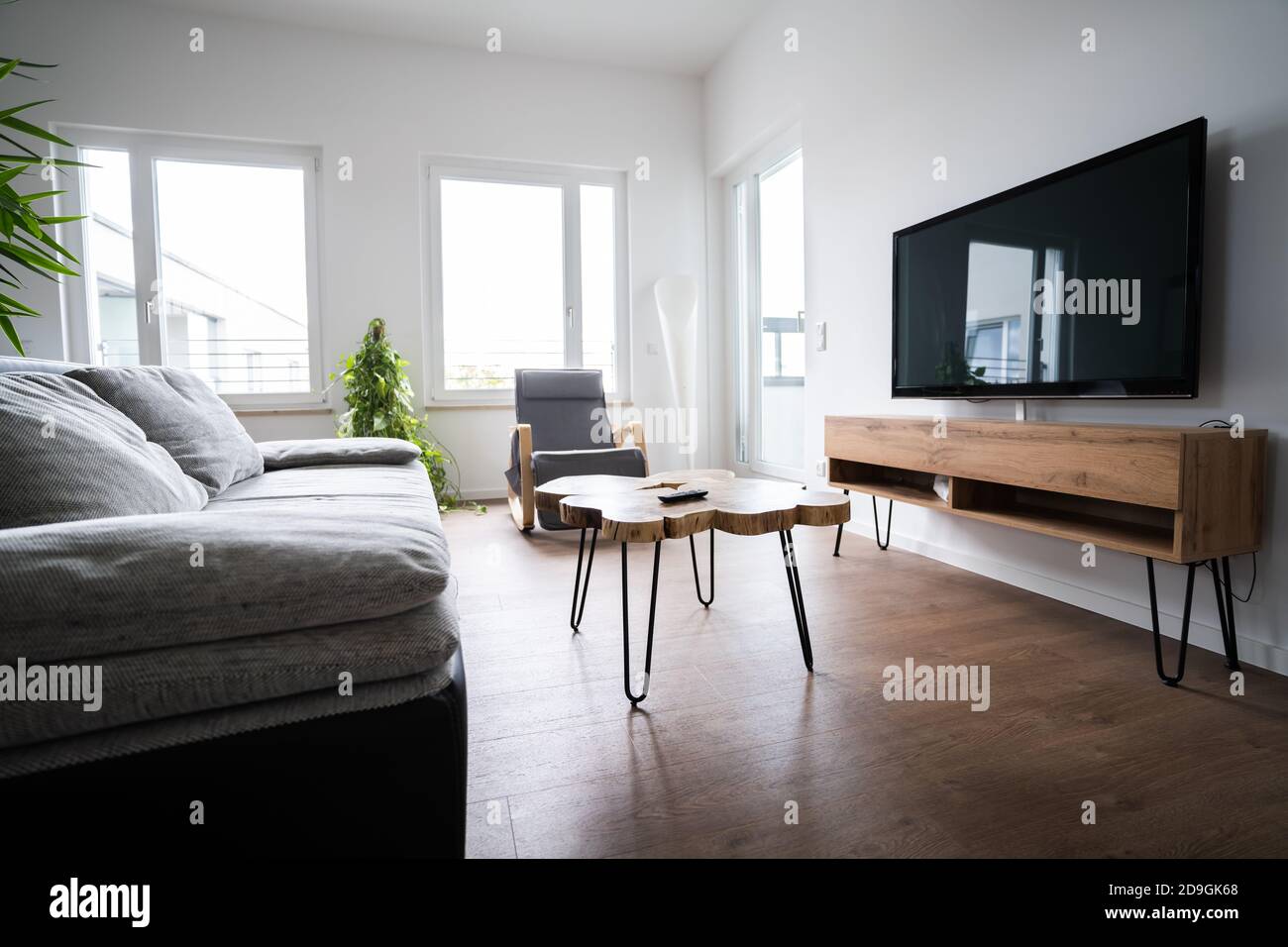 Soggiorno TV o Televisione parete. Mobili per la casa Foto Stock