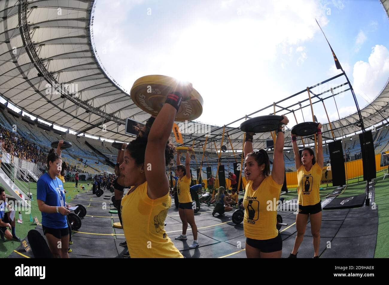 Rio de Janeiro, Brasile, 17 giugno 2018. Iron WOD Crossfit Championship, allo stadio Maracanã nella città di Rio de Janeiro. Foto Stock