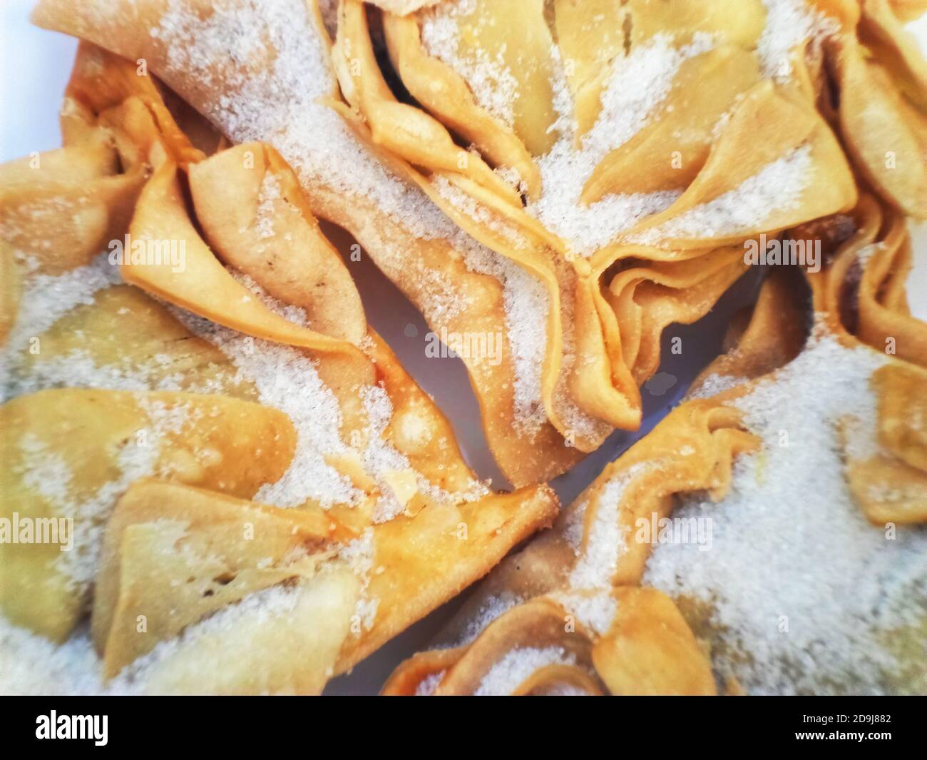 Paste tradizionali argentine creole puff ('pastelitos criollos') ripieni di mela cotogna Foto Stock