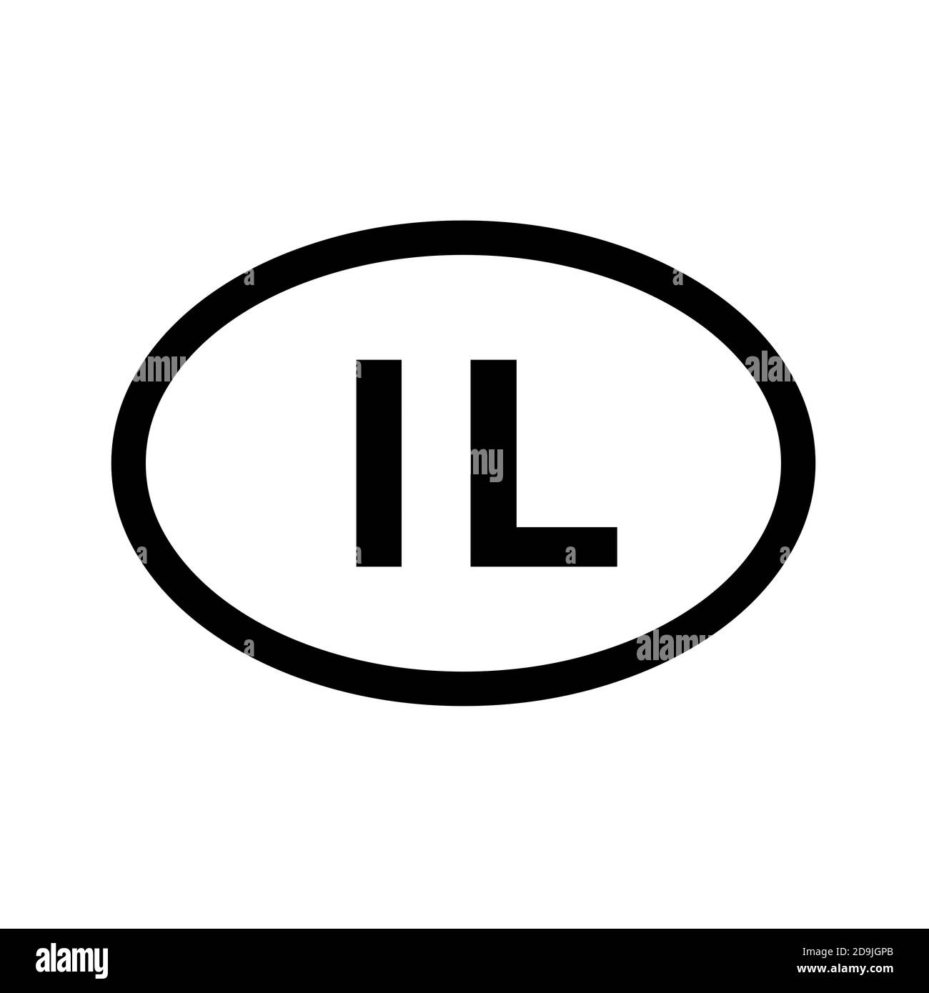 Codice paese immatricolazione del veicolo Israele Foto Stock