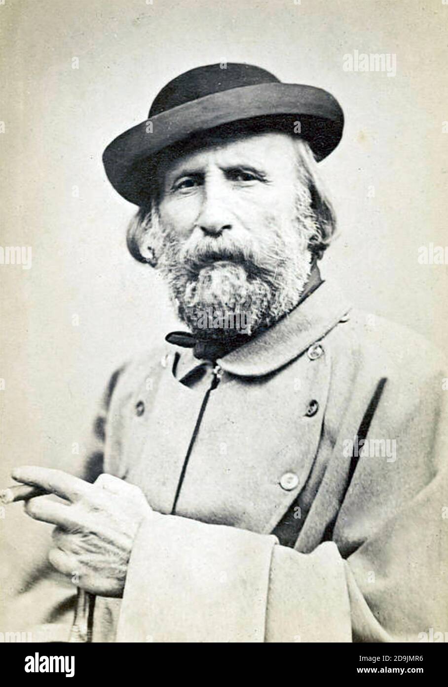GIUSEPPE GARIBALDI (1807-1882) patriota e soldato italiano Foto Stock