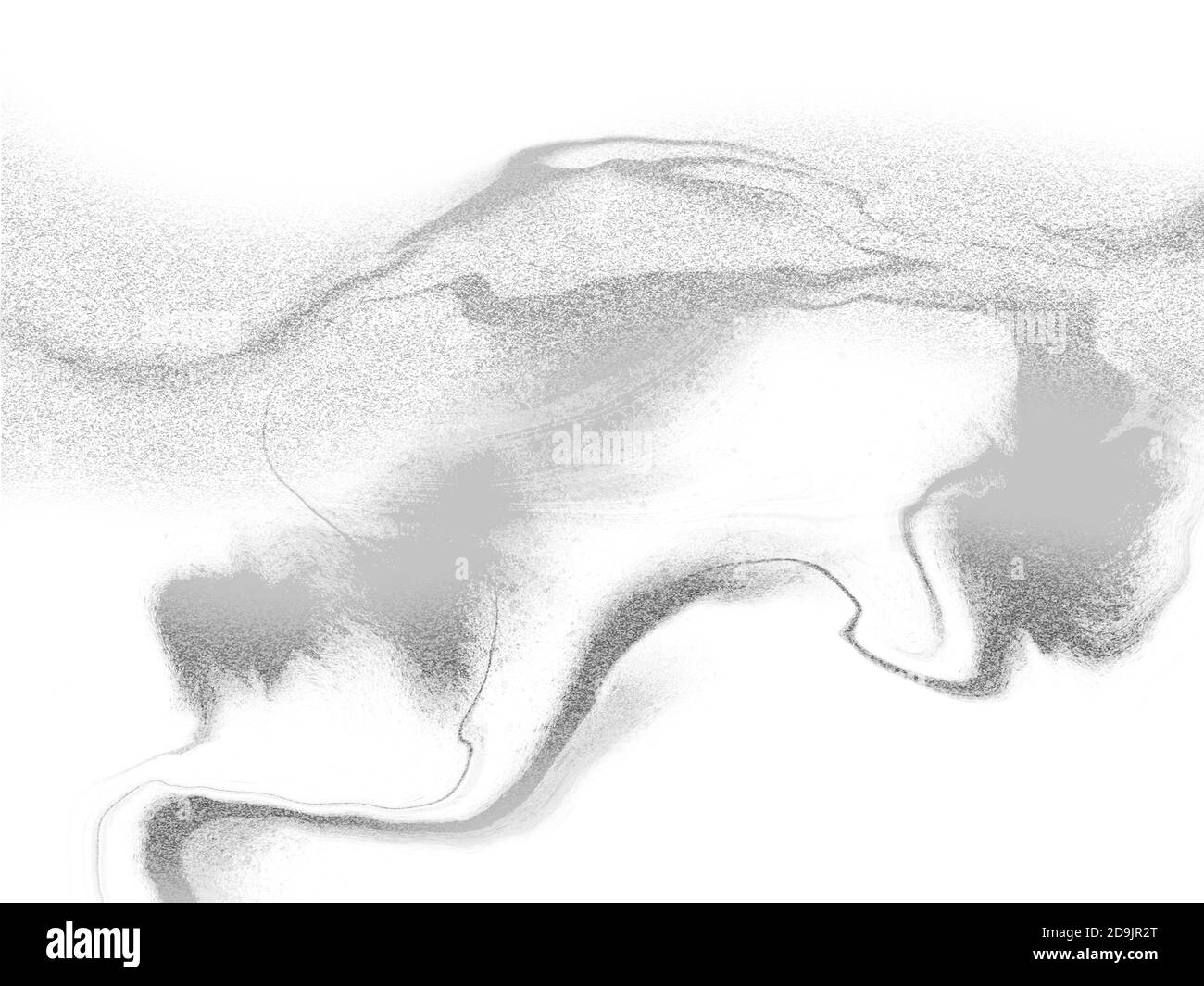 Texture astratta in grigio chiaro e bianco, sfondi di design fluido con pittura astratta in argento Foto Stock