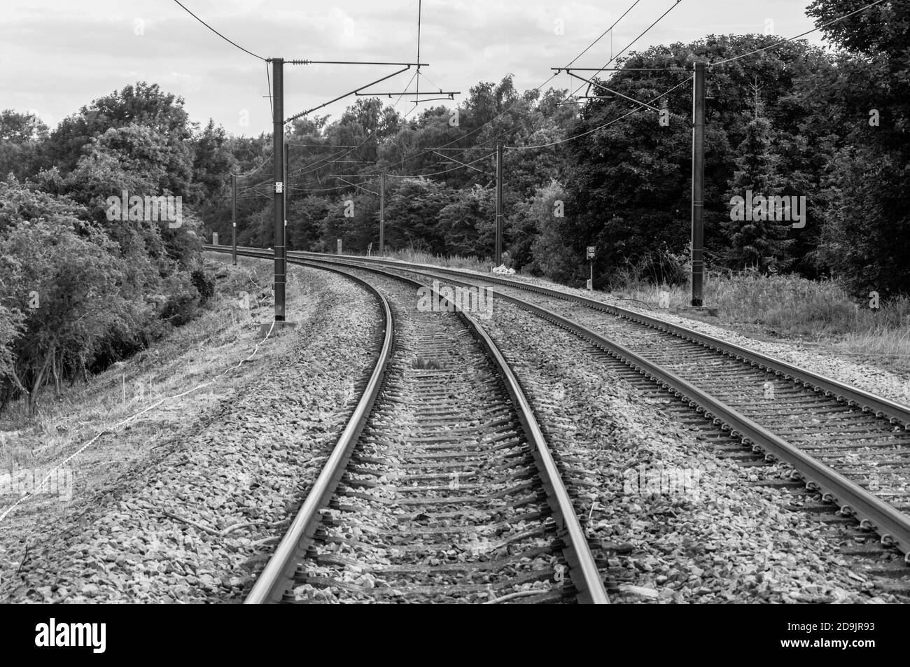 Binari ferroviari Foto Stock