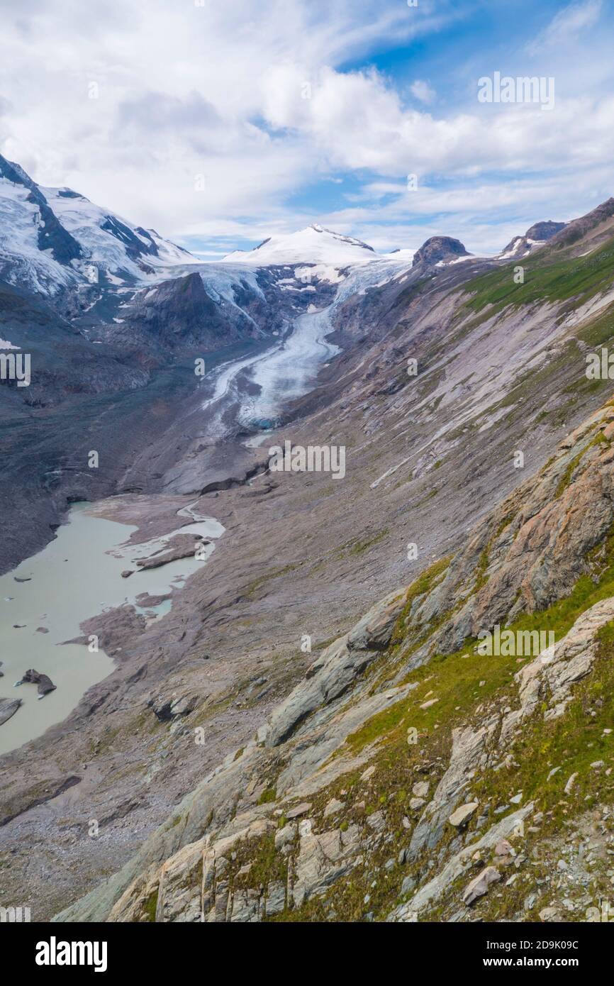 In cima al Grossglockner in Austria. Foto Stock