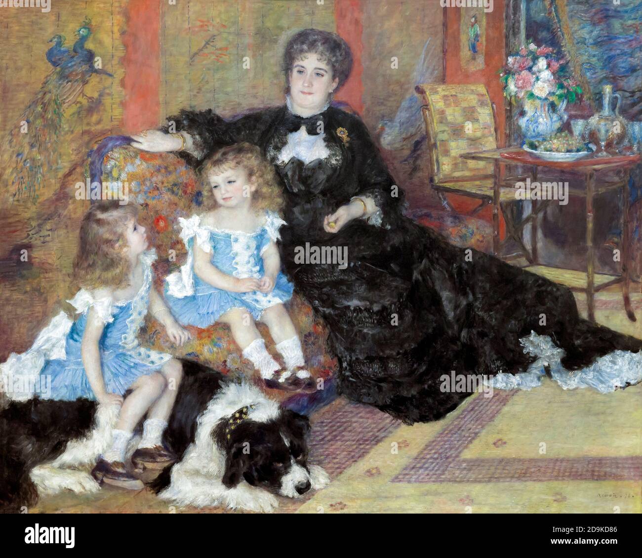 Madame Georges Charpentier, Marguerite-Louise Lemonnier, e i suoi figli, Georgette-Berthe e Paul-Emile-Charles, Auguste Renoir, 1878, Metropolitan Foto Stock