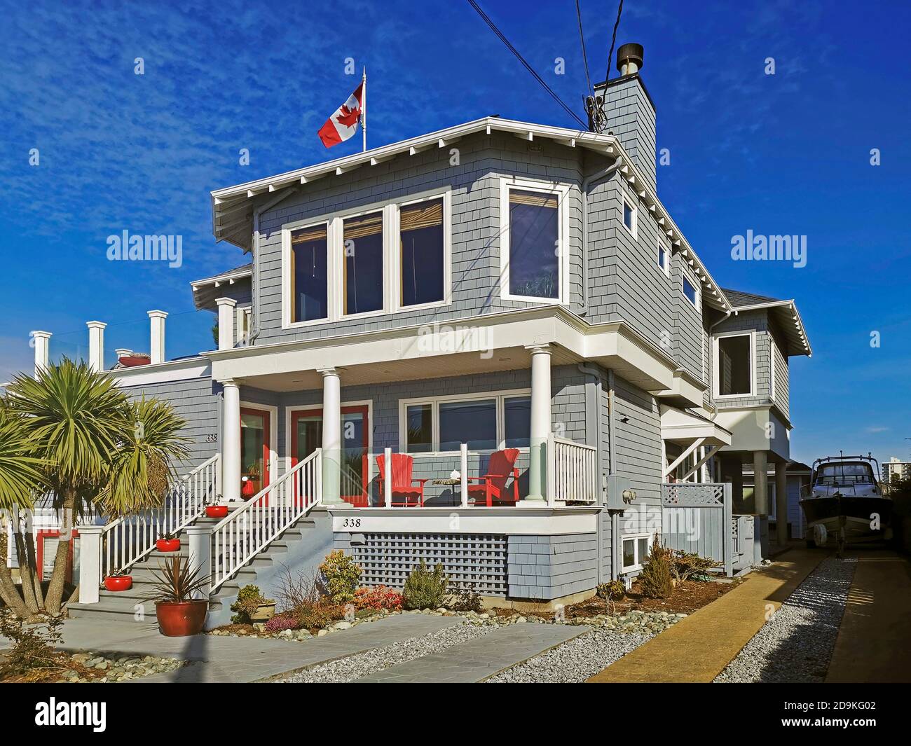 Casa residenziale a Victoria, Vancouver Island, British Columbia, Canada Foto Stock