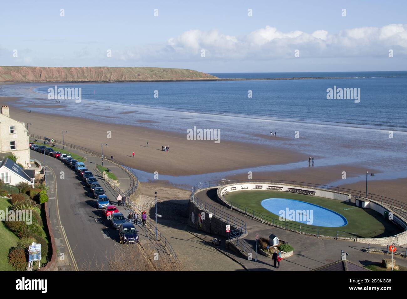 Filey spiaggia nel mese di novembre Foto Stock