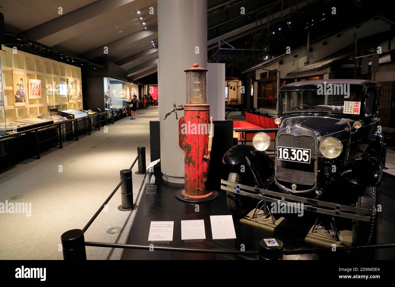 Un modello Ford UNA berlina usata come uno yen Mostra taxi a Edo-Tokyo Museum.Tokyo.Japan Foto Stock