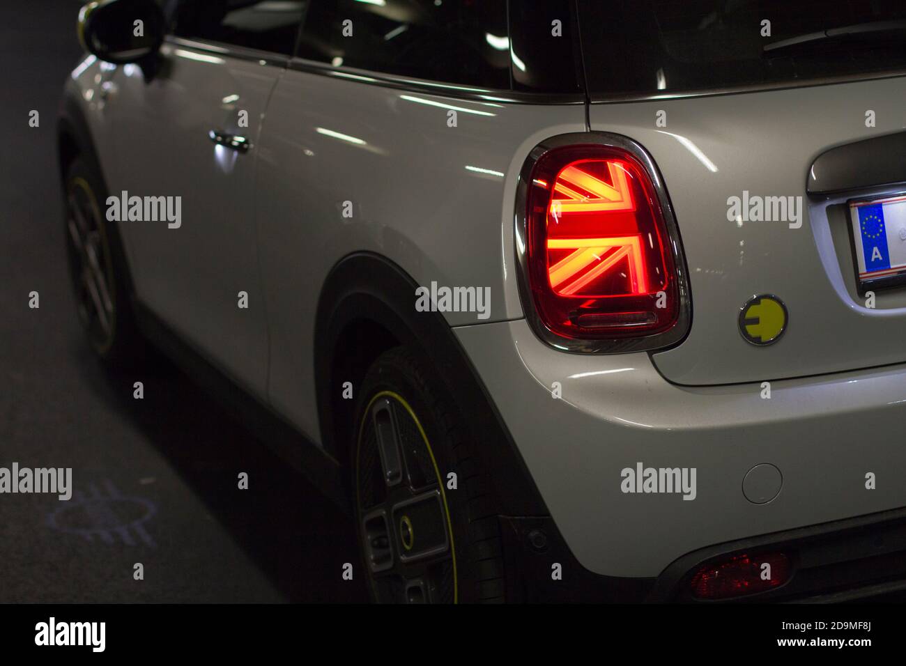 Luce posteriore del Mini Cooper se elettrico Foto Stock