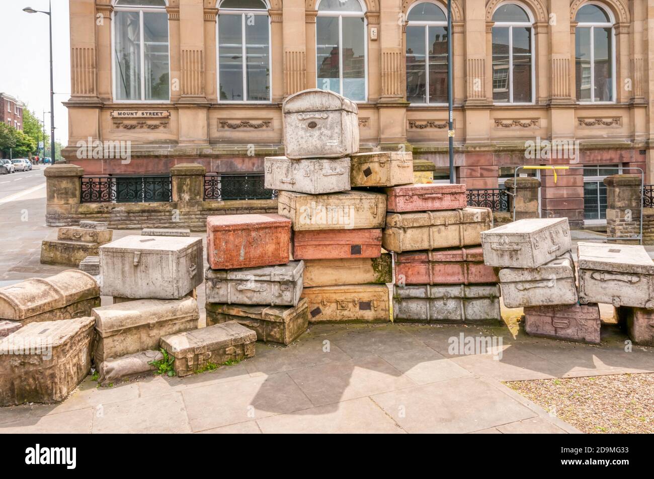 Un caso storico di John King in Hope Street, Liverpool. Foto Stock