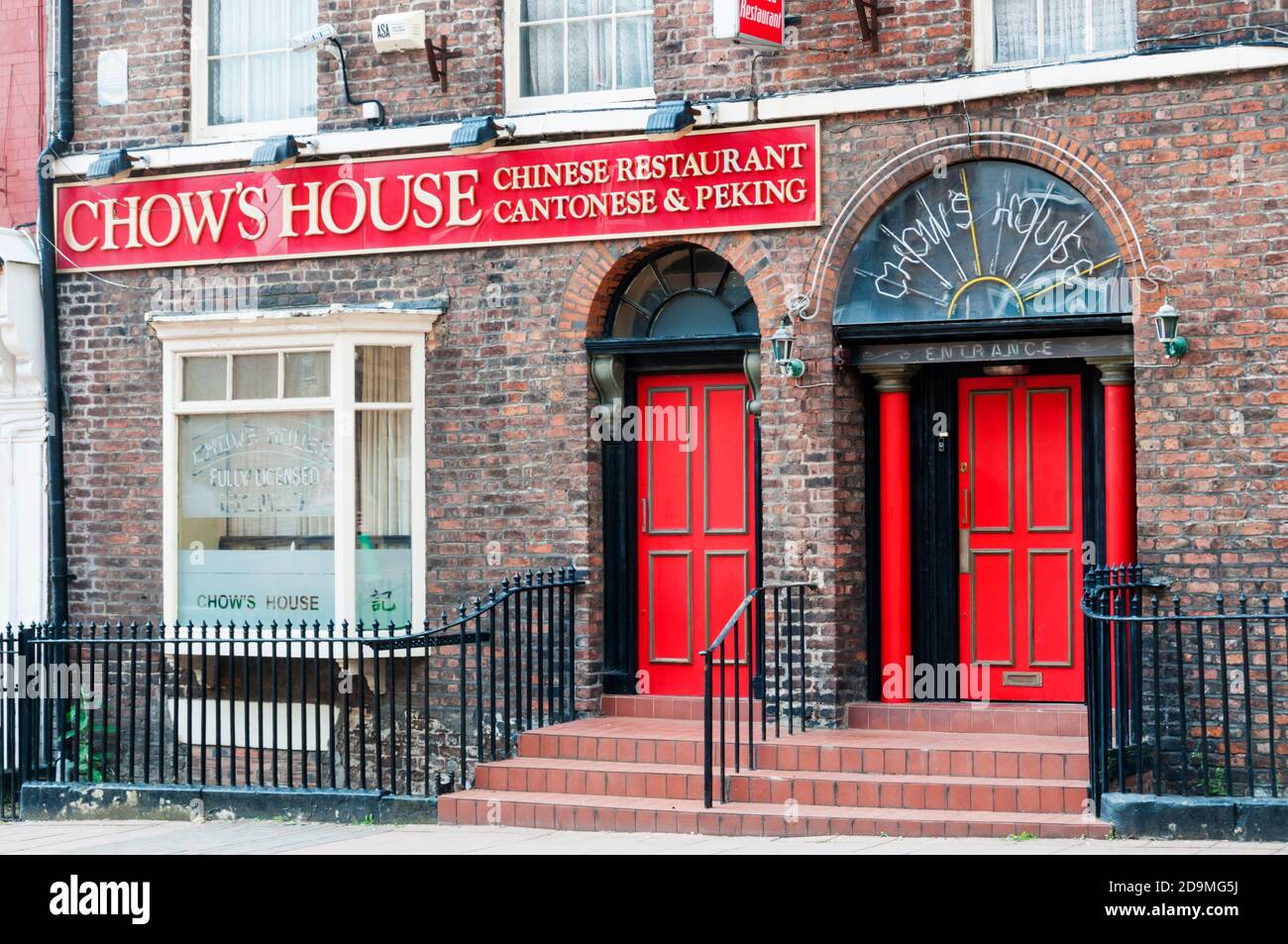 Ristorante cinese Chow's House a Nelson Street, Liverpool. Foto Stock