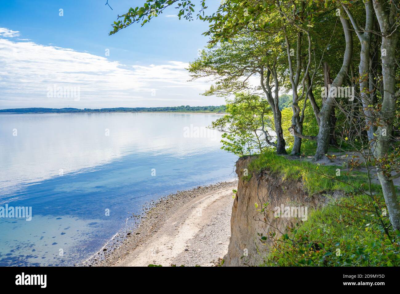 Vista dalla scogliera vicino al Weissenhauser Strand, Germania Foto Stock