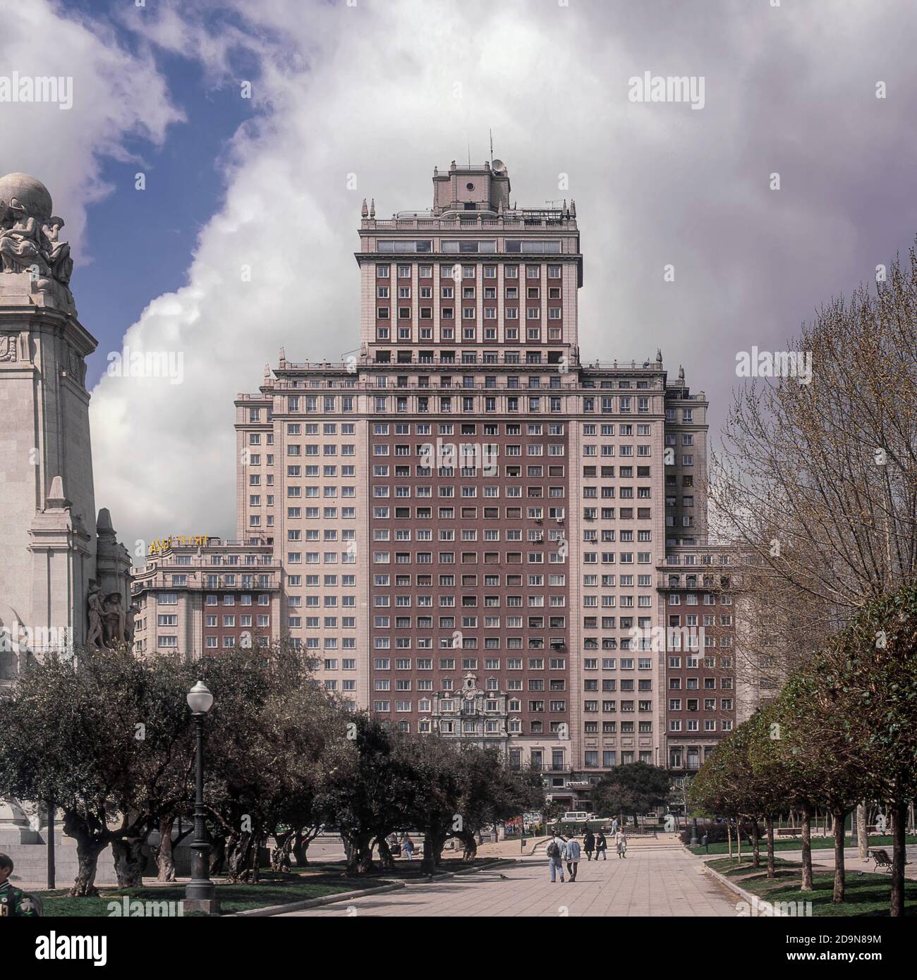 Riu plaza hotel in Plaza España nella città di Madrid, Spagna, Europa Foto Stock