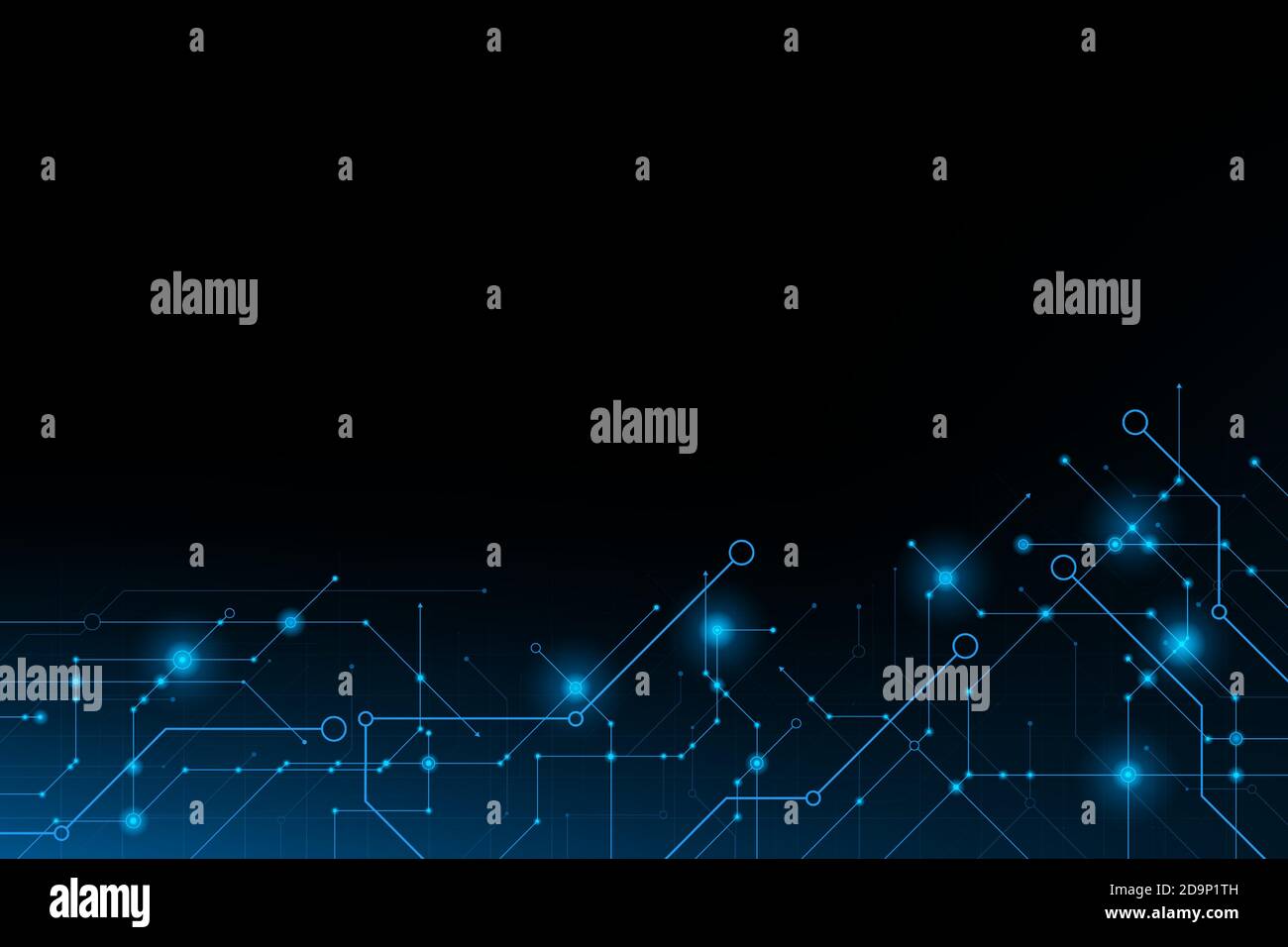 Astratto futuristico circuito Connection board.vector e illustrazione Illustrazione Vettoriale