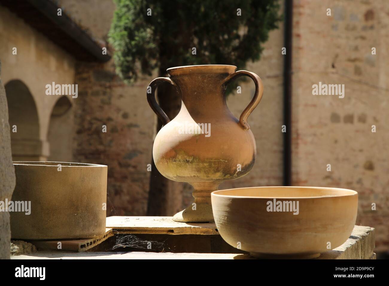 Ceramica della città di Deruta Foto Stock