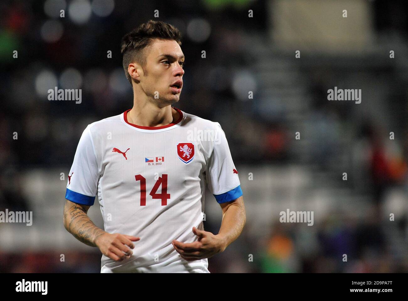 Olomouc, Repubblica Ceca. 15 novembre 2013. Vaclav Kadlec (Eintracht Frankfurt) im Freundschaftsspiel Tschechien vs Canada im Olomouc, in der Tschechien am 15 novembre 2013. /PSPA/Slavek Ruta *** Local Caption Credit: Slavek Ruta/ZUMA Wire/Alamy Live News Foto Stock