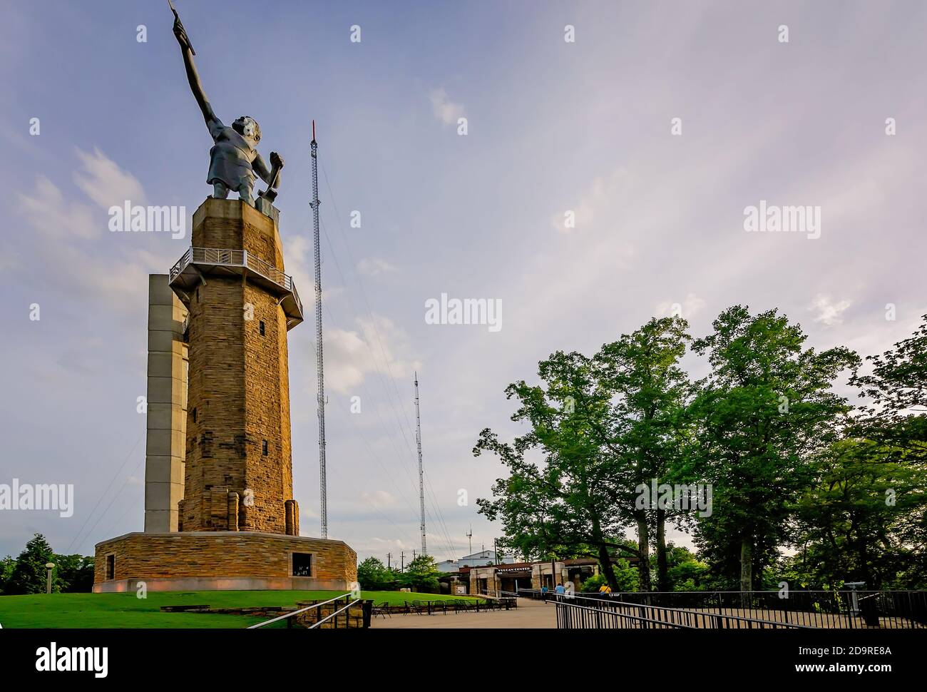 La statua di Vulcan è raffigurata nel Vulcan Park, 19 luglio 2015, a Birmingham, Alabama. La statua in ferro raffigura il Dio romano del fuoco e della fucina, Vulcan. Foto Stock