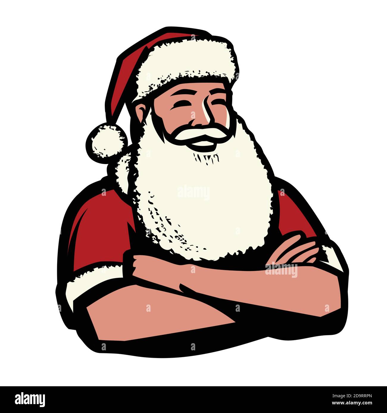 Babbo Natale. Illustrazione vettoriale del simbolo di Natale Illustrazione Vettoriale