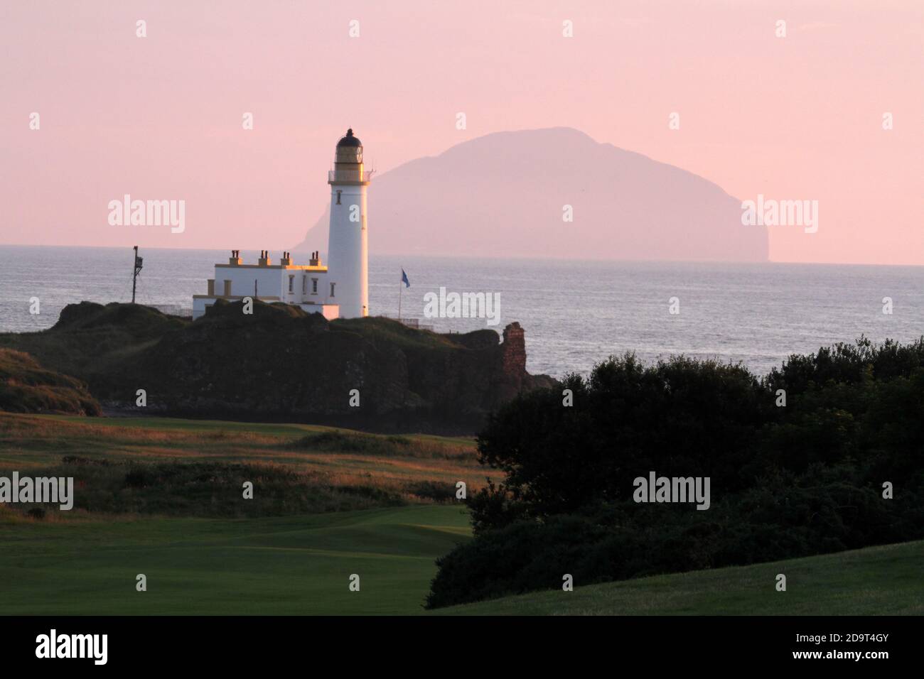 Turnberry Lighthouse, South Ayrshire, Scotland, UK 24 metri di altezza, con 76 gradini in cima, ha custodito la costa Ayrshire dal 1873. Foto Stock