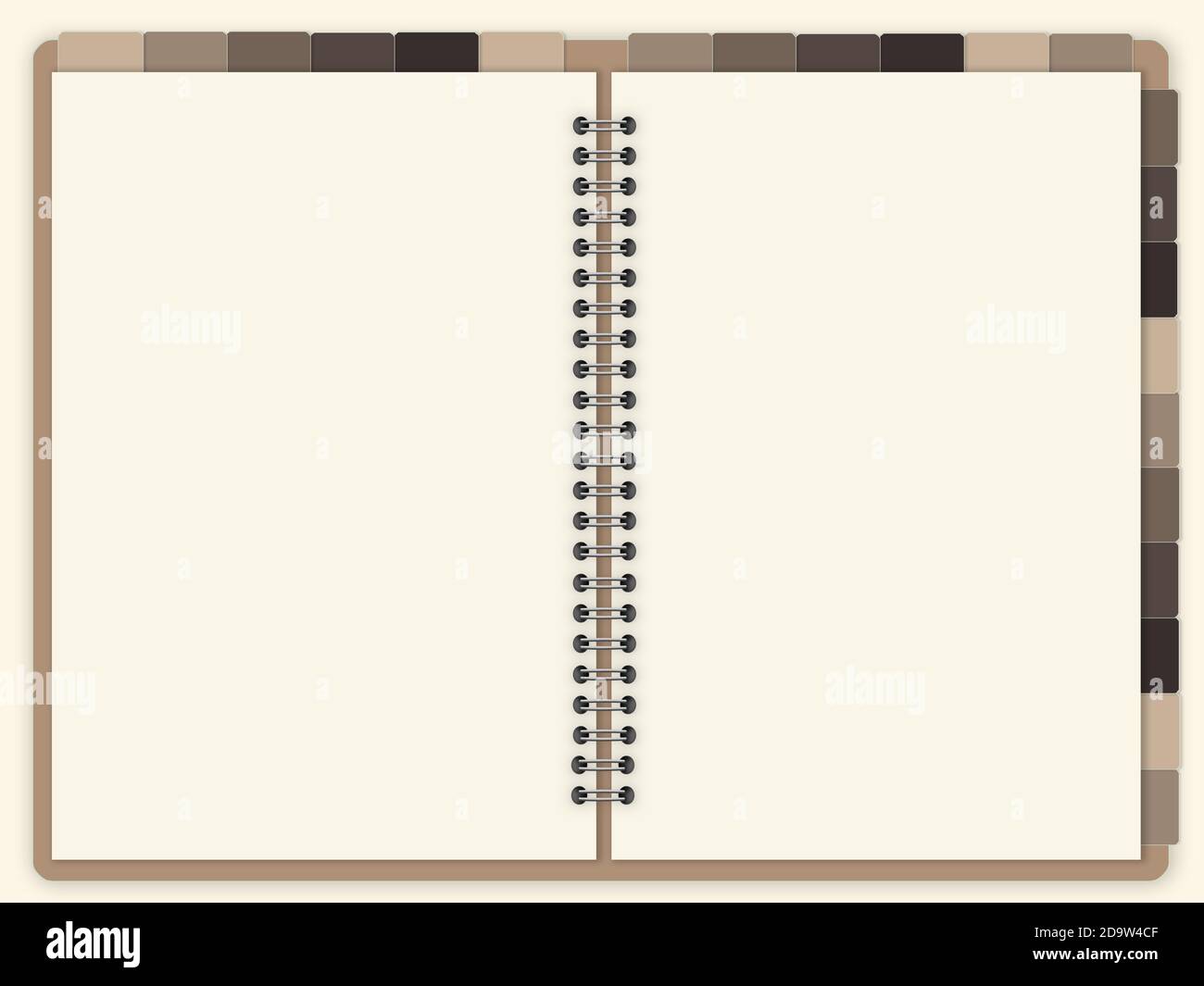Modello di pianificatore bianco digitale . Foto Stock