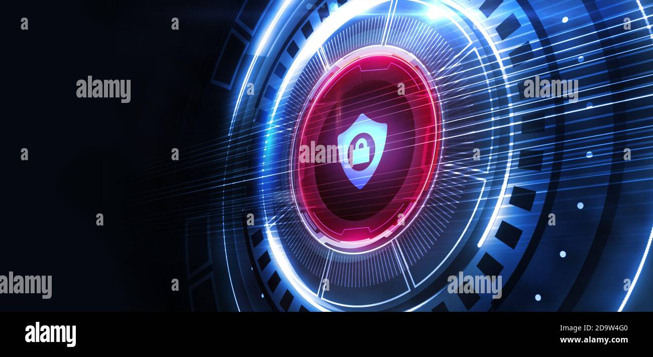 Cyber security per la protezione dei dati La tecnologia business concetto di privacy. Foto Stock