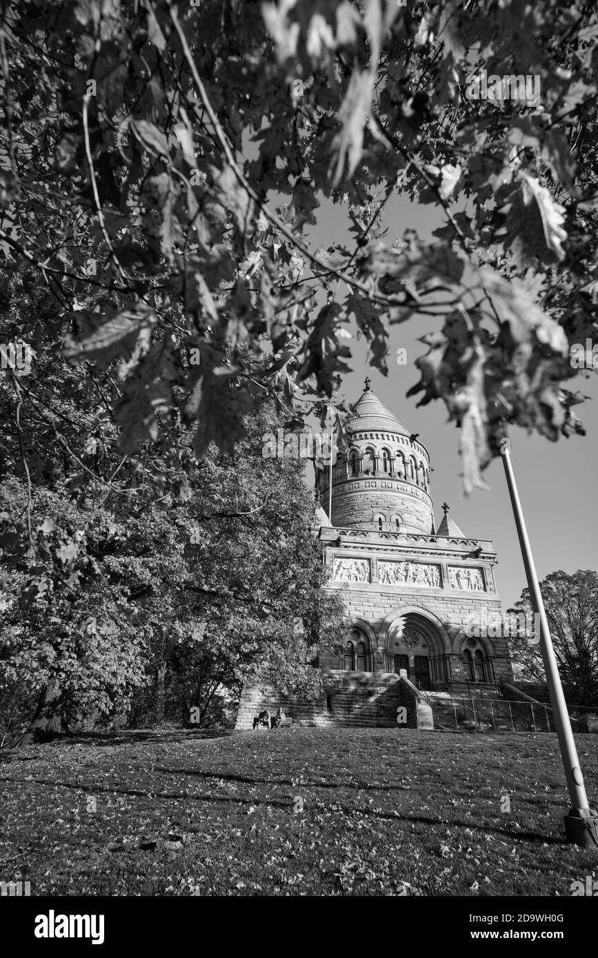 James A. Garfield Memorial nel Lakeview Cemetery Foto Stock