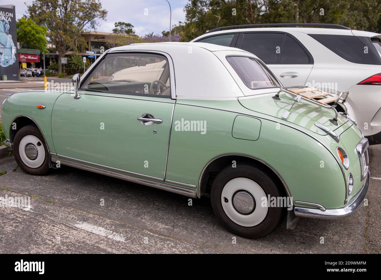 1991 Nissan Figaro giapponese cabriolet macchina fabbricata nel 1991, poco più di 20.000 auto sono state fabbricate, Sydney, Australia Foto Stock