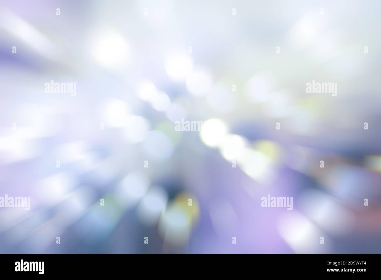 Effetto filtro sfocato;bokeh di luci di sfondo effetto di sfocatura radiale. Foto Stock