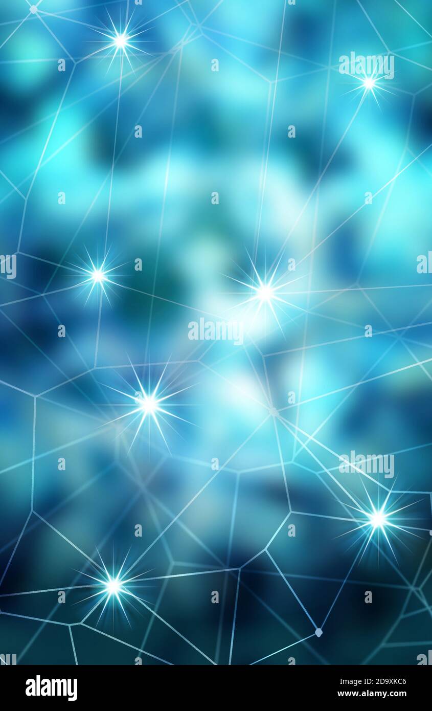 concetto di rete neurale artificiale Foto Stock