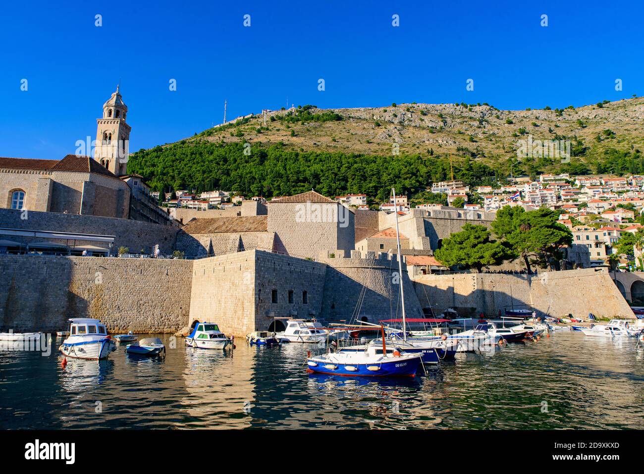 Porto della Città Vecchia di Dubrovnik, Croazia Foto Stock