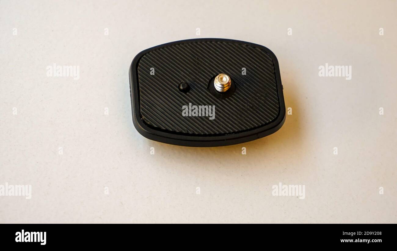 Primo piano del supporto per cavalletto per fotocamera Foto Stock