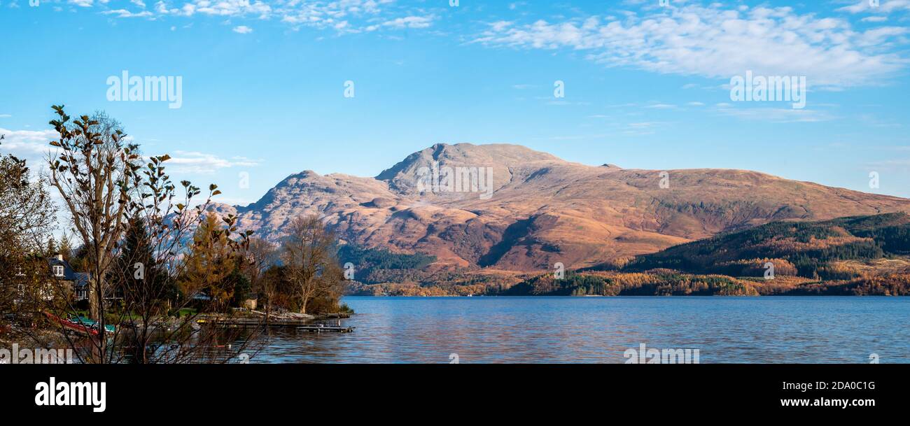 Ben Lomond di Loch Lomond, Scozia, Regno Unito Foto Stock