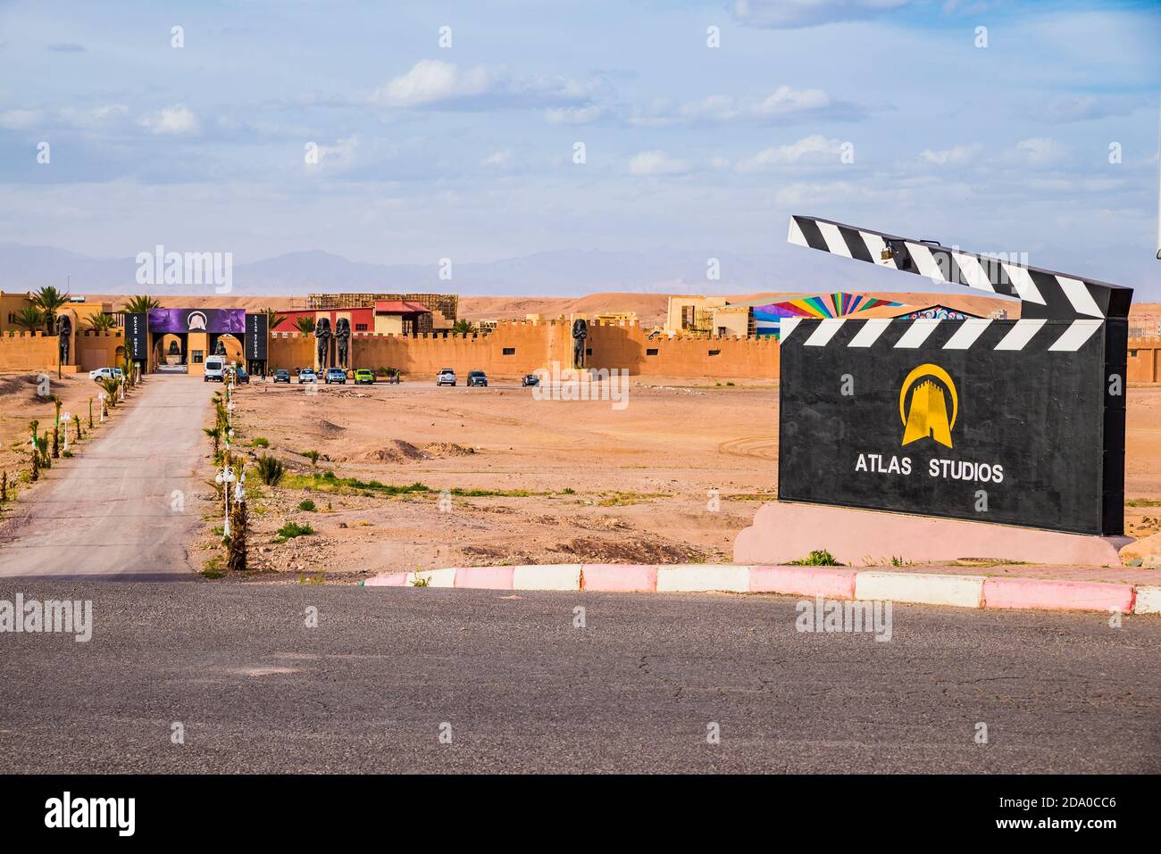 Studi cinematografici Atlas. Ouarzazate, Drâa-Tafilalet, Marocco, Africa del Nord Foto Stock