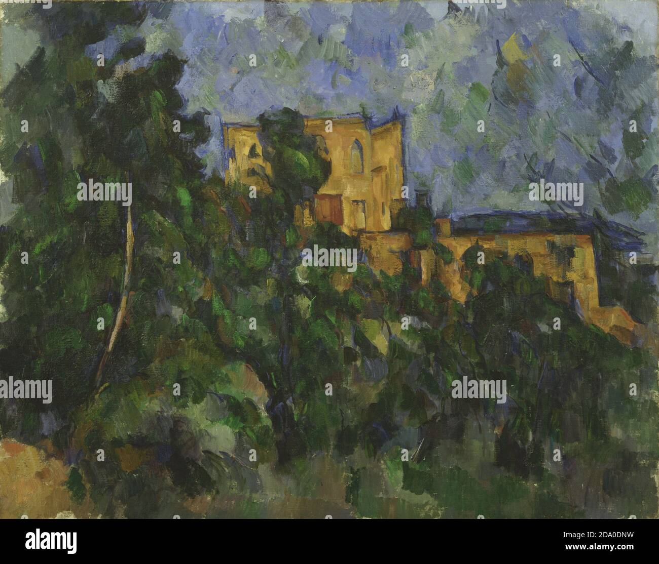 Paul Cézanne. Château Noir. 1903-1904. Verniciatura ad olio ad alta risoluzione. Foto Stock