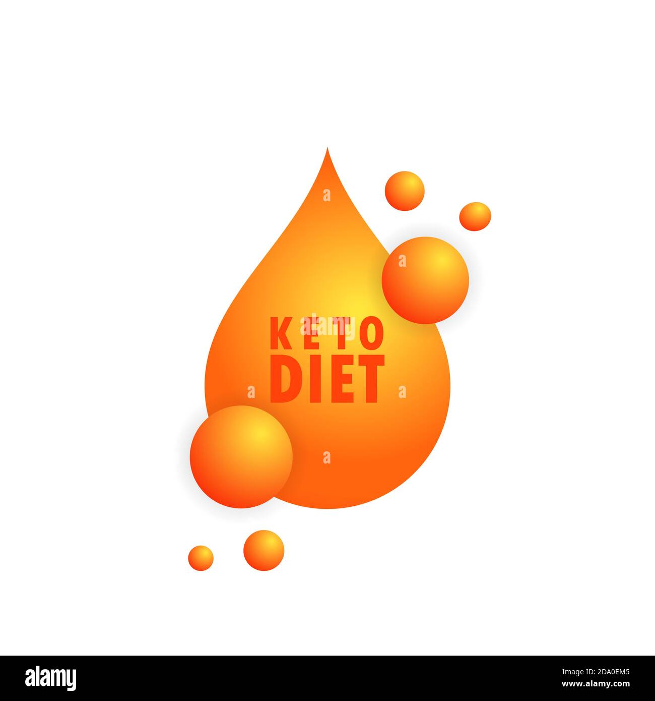 Segno di dieta del keto. Cibo naturale. Concetto di assistenza sanitaria. Vettore su sfondo bianco isolato. EPS 10 Illustrazione Vettoriale